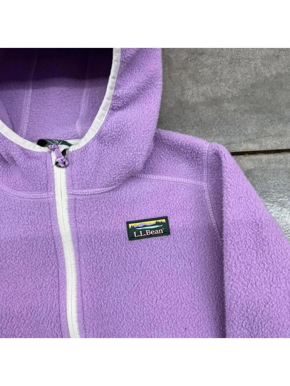 vintage l.l. bean fleece full zip fleece jacket size small WOMENS - Picture 2 of 3